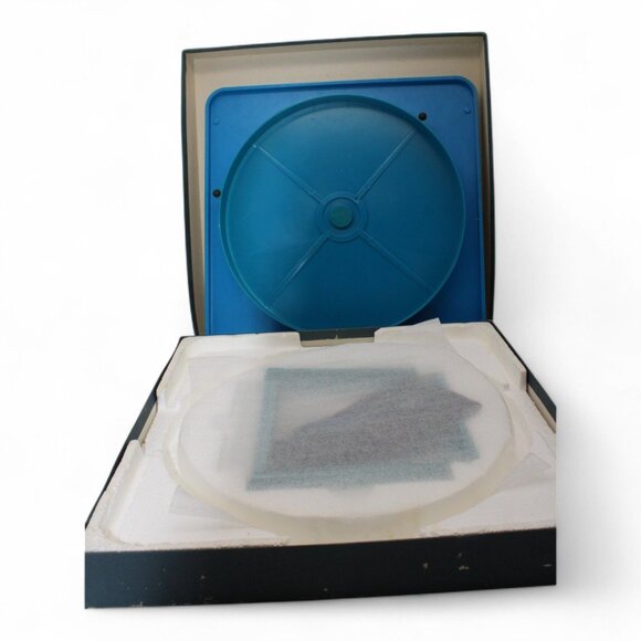 Vintage Selchow & Righter Scrabble Crossword Game Deluxe Edition With Turntable - Picture 5 of 8